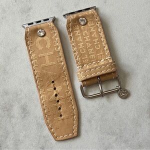 Spark*l Authentic Upcycled Chanel Apple Watch Band Sivella - Size 2, 38-41mm